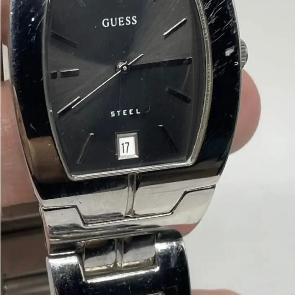 Vintage Guess Steel 3ATM Calendar Watch